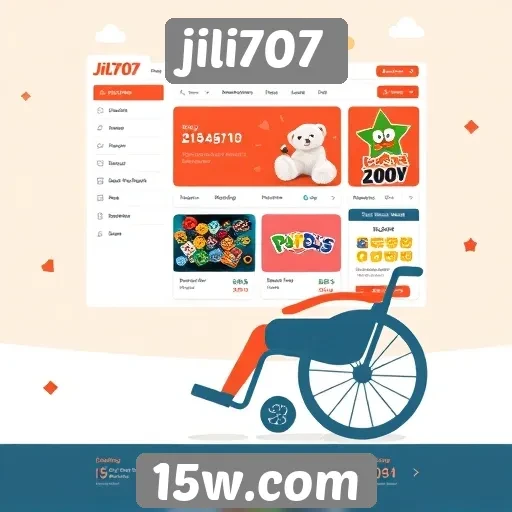 Acessibilidade e interface do site jili707