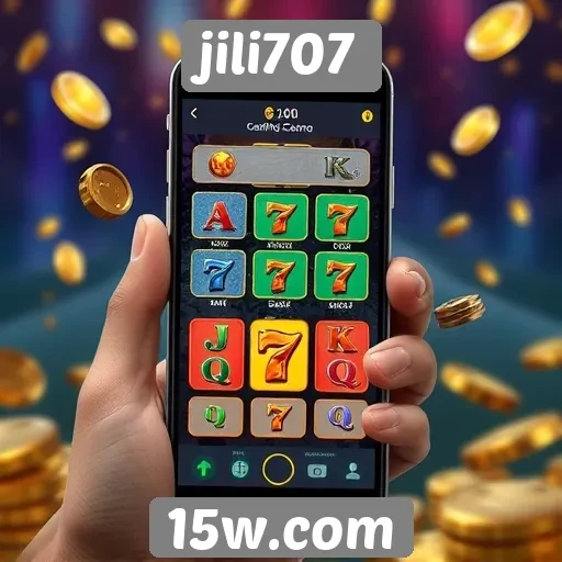 Interface do usuário do jili707 em dispositivos móveis