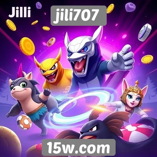 Variedade de jogos disponíveis no jili707